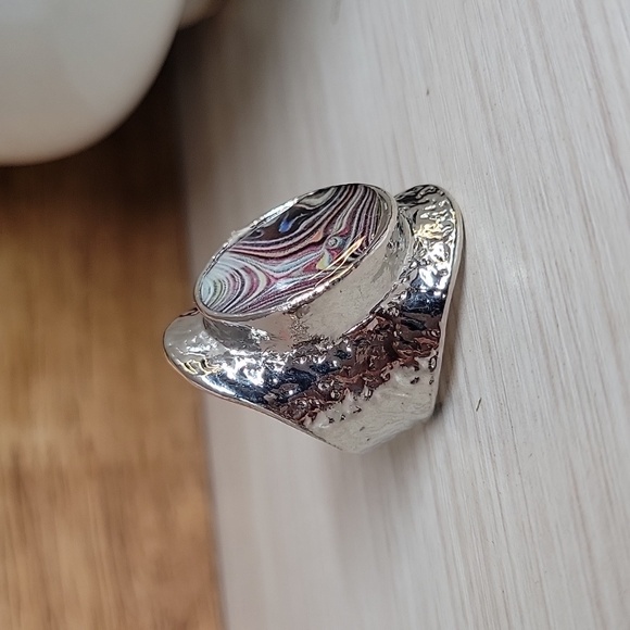 FORDITE BOLD BOHO STATEMENT RING - Picture 7 of 9